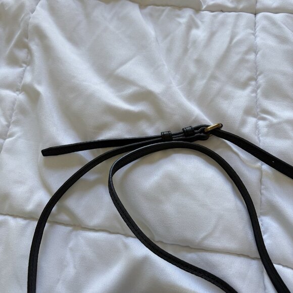 NWT American Leather Co Cleveland Mini Crossbody Bag Black White Striped MSRP 95 - Picture 2 of 8